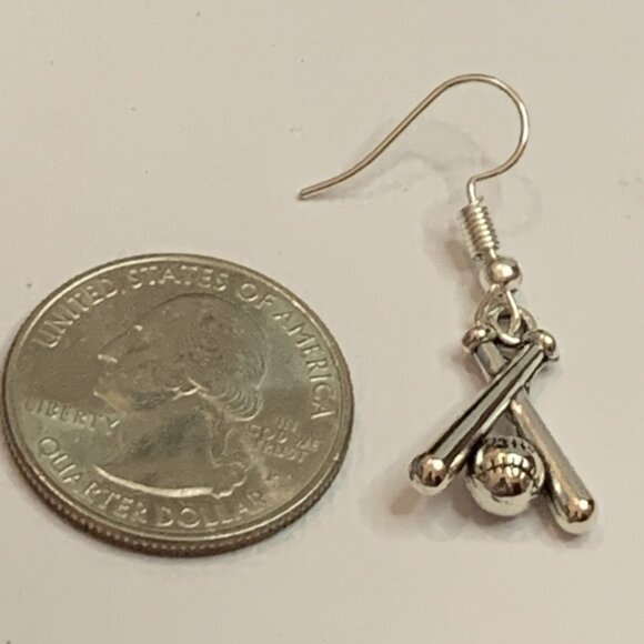 Baseball Earrings, Sports Earring, Gift Idea, Athletic Jewelry, Baseball Jewelry - Picture 6 of 11